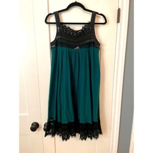 Plenty by Tracy Reese Sweater Swing Dress with Crochet Details, S